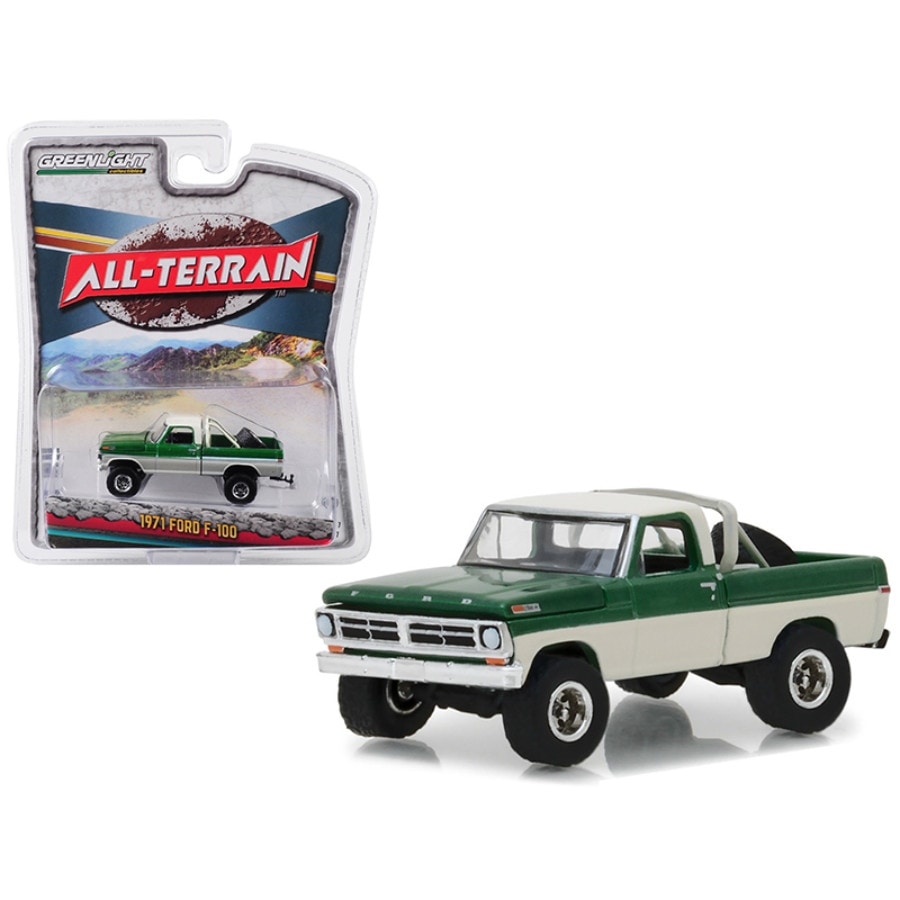 Greenlight All Terrain 1971 Ford F-100 Green//White