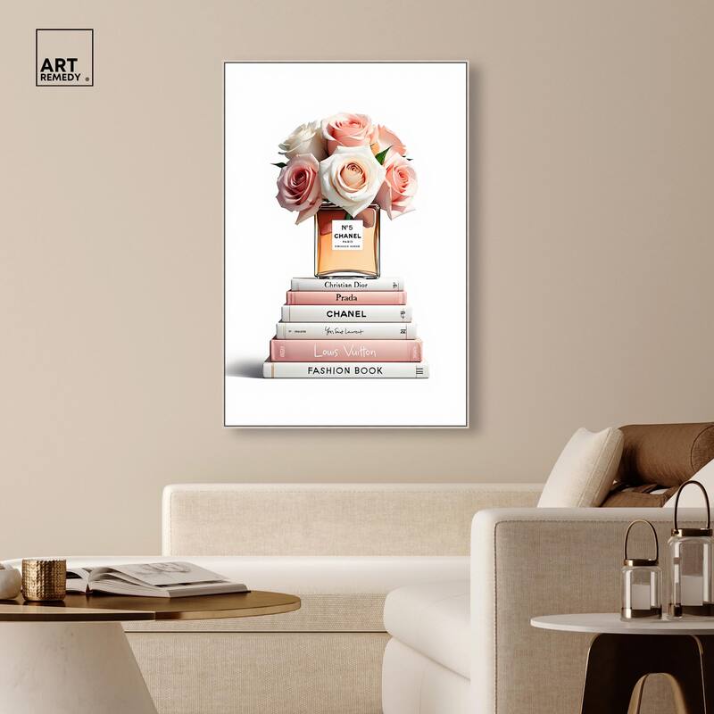 Rose Reads Rouge Canvas by Art Remedy