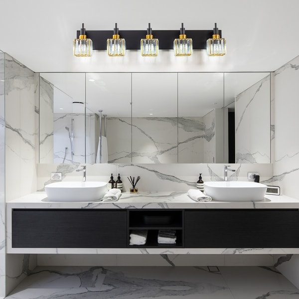Asymmetrical vanity light outlet