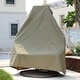preview thumbnail 11 of 69, LeisureMod Chair Cover for 2-Person Hanging Egg Swing - Or Full Outdoor Wicker Patio Swing Lounger Chair with Stand & Cushions Canvas Cover Only
