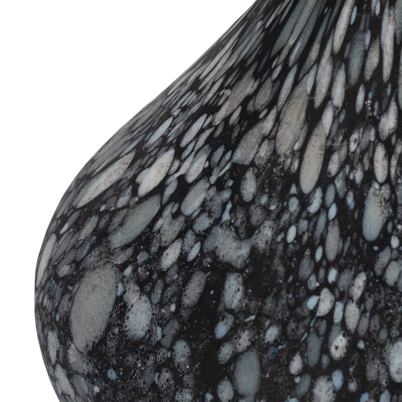 Glass Teardrop Silhouette Bottle - Gray