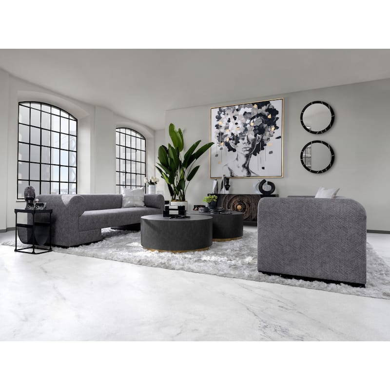 Sagebrook Home Modern Upholstered Sofa - 97" x 35" x 29"