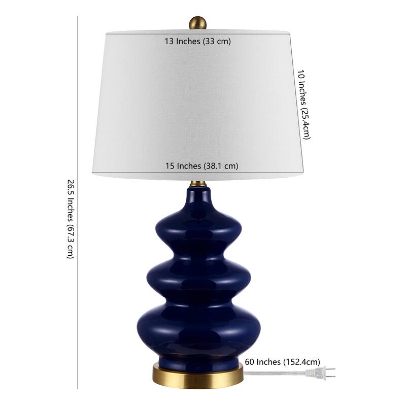 SAFAVIEH Lighting Mounia 27.5-inch Mosaic Table Lamp - 15" x 15" x 27.5" - 15Wx15Dx28H