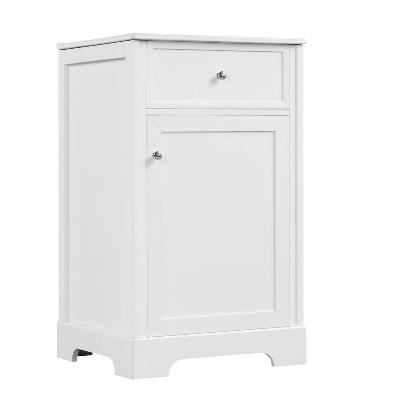 Roomfitters 20" Bathroom Vanity with Sink, Soft-Close Cabinet with Door Racks & Adjustable Shelf