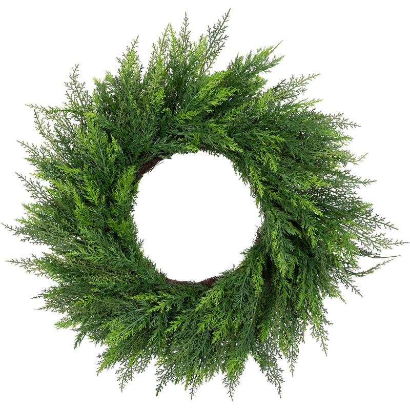 Cedar Artificial Christmas Wreath - 24" - Unlit