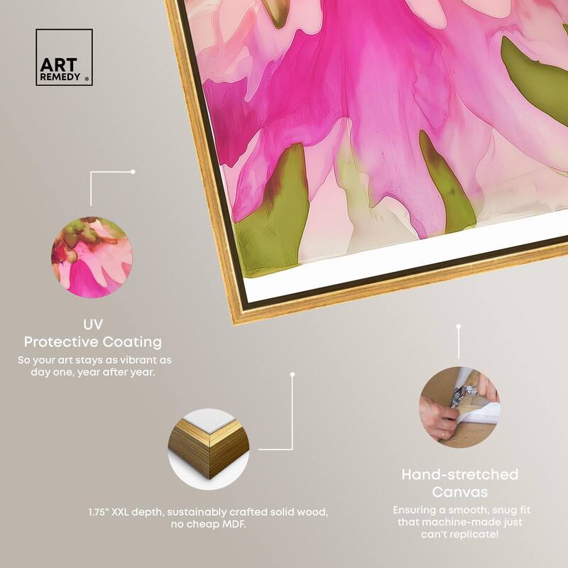 Vibrant Fluidity Floral I Canvas by Art Remedy