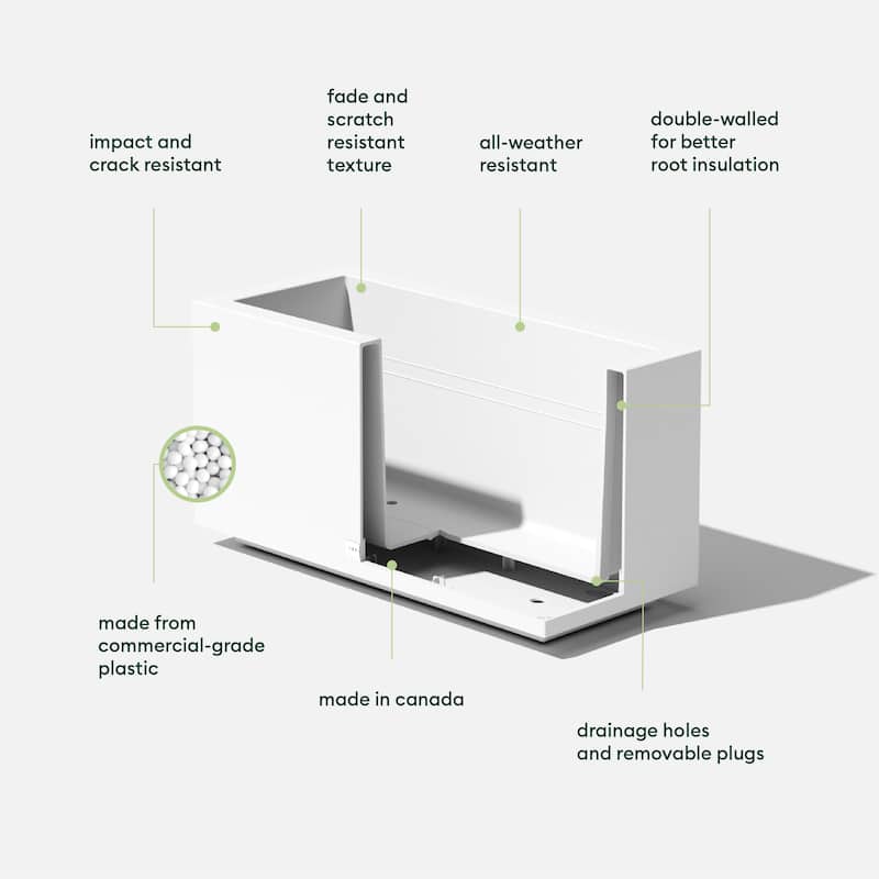 Block Series Long Box Planter