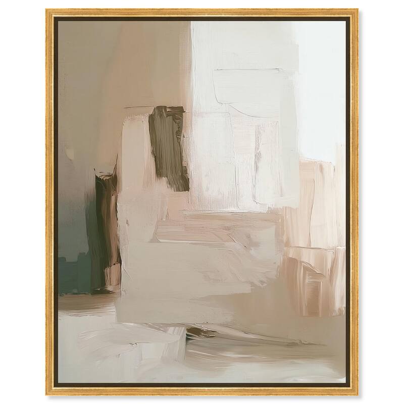 Calm in Texture Canvas by Art Remedy - 20" x 24" - Gold