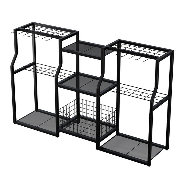 Freestanding Garden Tool Organizer Stand Workshop Garage Storage