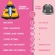 preview thumbnail 11 of 43, 6V Kids Ride on Electric Go Kart Bumper Car W/Parents Remote Control,Three Speed Adjustable and LED Lights