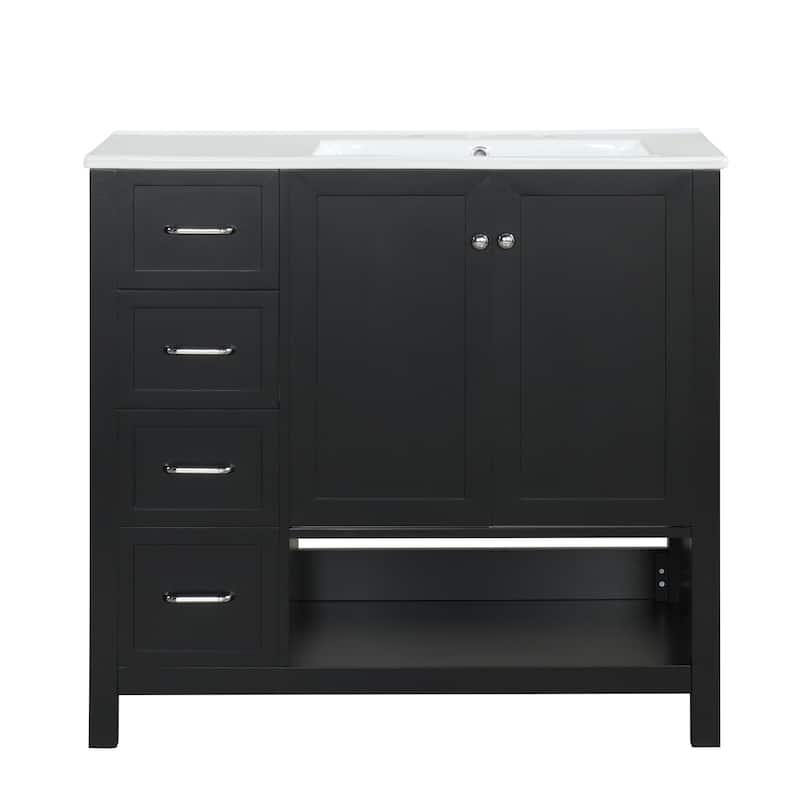 36" Bathroom Vanity with Sink Top