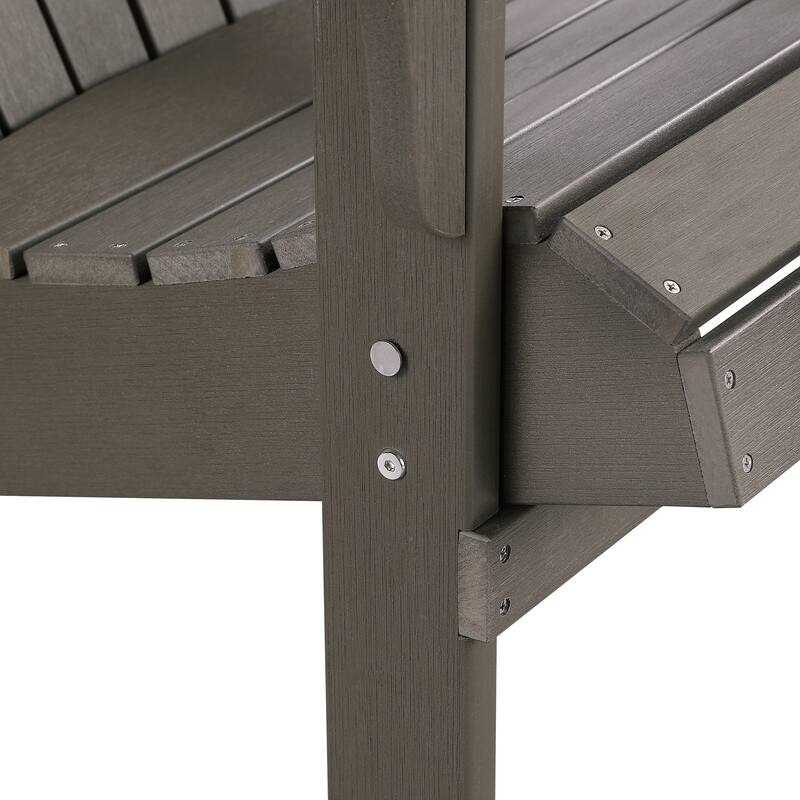 Haven Folding Poly Resin Plastic Adirondack Chair