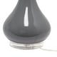 preview thumbnail 21 of 26, 26.25 in. Aqua Ceramic Tear Drop Shaped Table Lamp