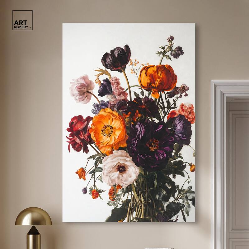 Regal Rose Riot I Canvas by Art Remedy, Gallery Wrapped
