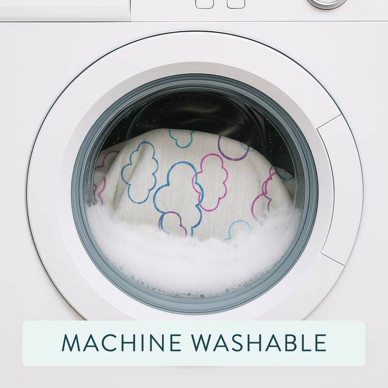 Machine Washable Indoor/ Outdoor Modern Clouds Chantille Rug