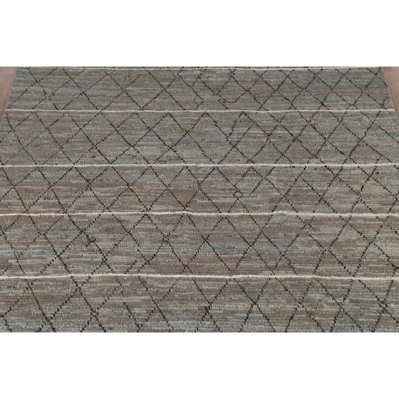 Trellis Moroccan Area Rug Handmade Wool Carpet - 6'6"x 10'0"