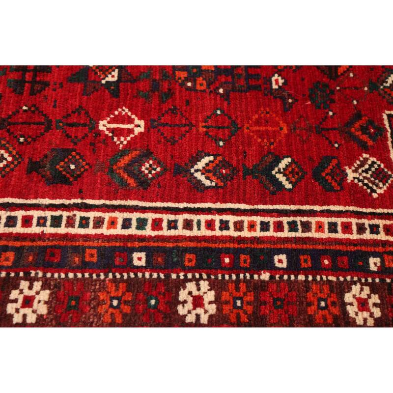 ECARPETGALLERY Hand-knotted Melis Vintage Red Wool Rug - 5'10 x 8'4