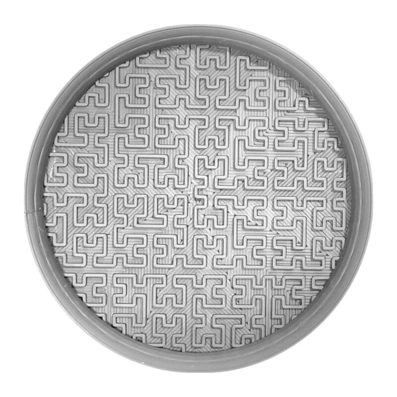 happimess Drew 8.4" Modern Geometric Indoor Eco-Friendly 3D Printed Plant Saucer