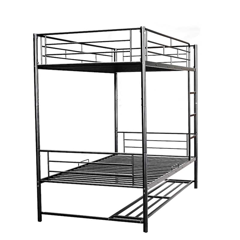 Metal Bunk Bed with Shelf and Guardrails Bed Bath & Beyond 38436998