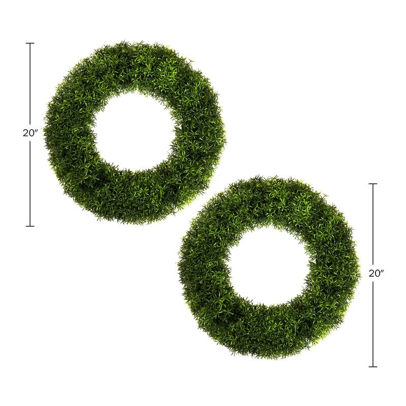 Pure Garden Grass Wreath - 20 inch Round
