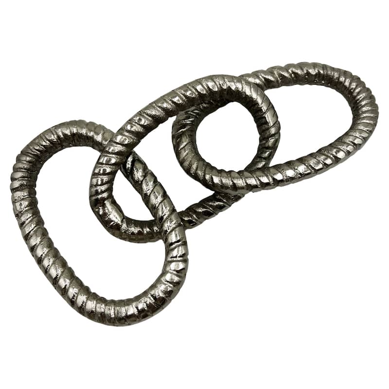 Decorative Handmade Aluminum Modern Chain Sculpture