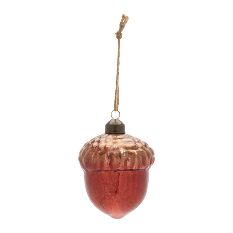Mercury Glass Acorn Ornament (Set of 6) - N/A