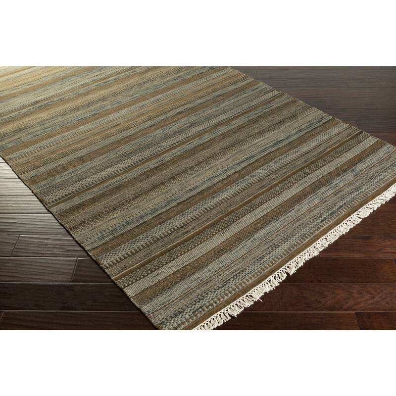 Hand-woven Tessa Stripe Wool Area Rug