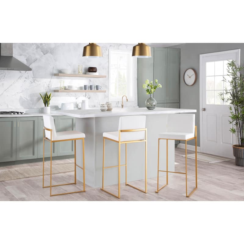 Silver Orchid Forrest High Back Bar Stool - Set of 2