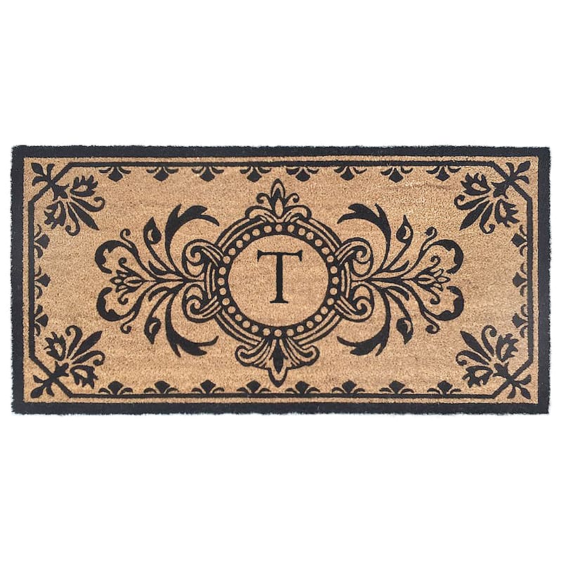 Liora Manne Dwell Vine Outdoor Mat Black - 1'8" x 3' 4" - T
