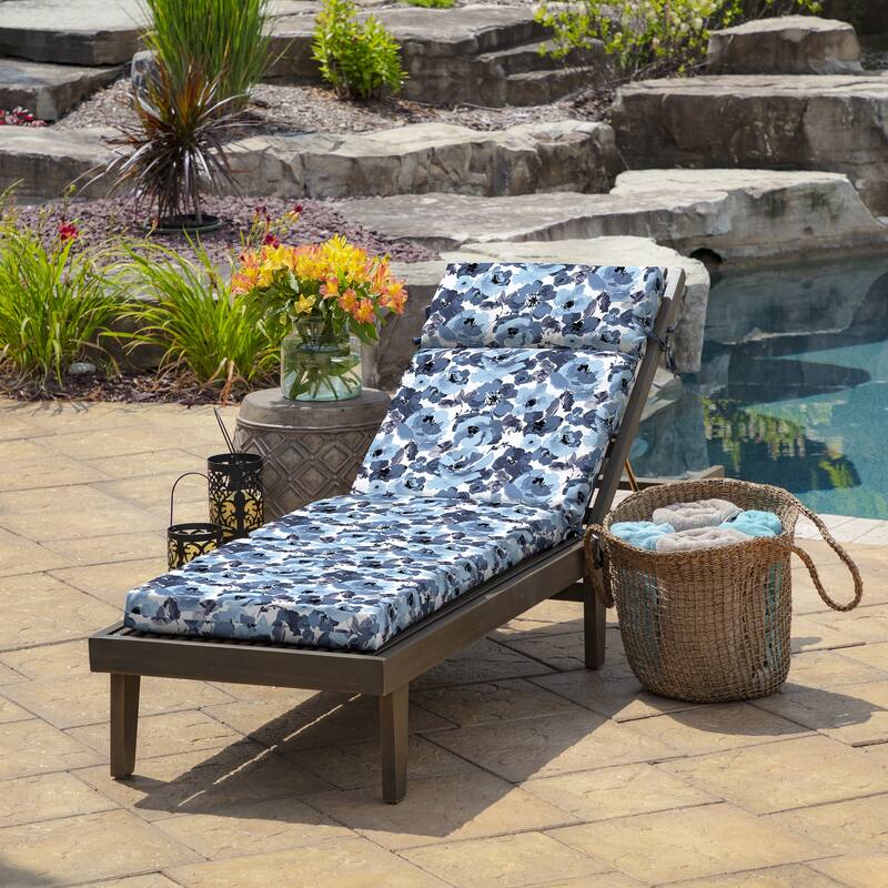 ARDEN Outdoor Chaise Cushion, 22 x 77