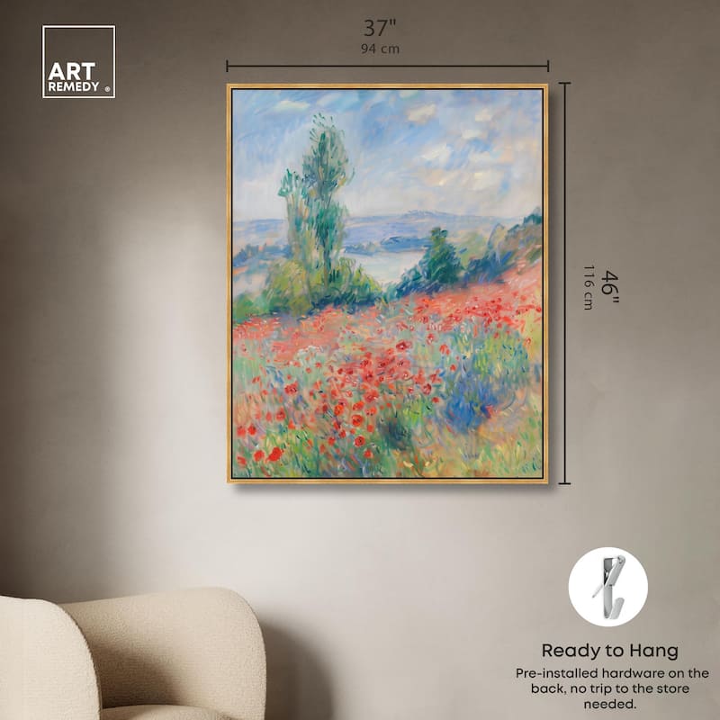 Blanket of Poppies I Canvas by Art Remedy