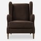preview thumbnail 4 of 6, Uttermost Serpentine Brown Fabric Accent Chair - 40" H x 29.5" W x 34.5" D
