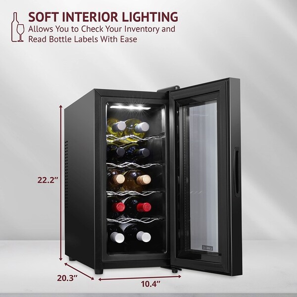 Schmécké 10 Bottle Thermoelectric Wine Cooler with Digital Display