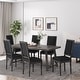 preview thumbnail 19 of 89, Regina Wood Upholstered Dining Chair by Christopher Knight Home Grey + Black