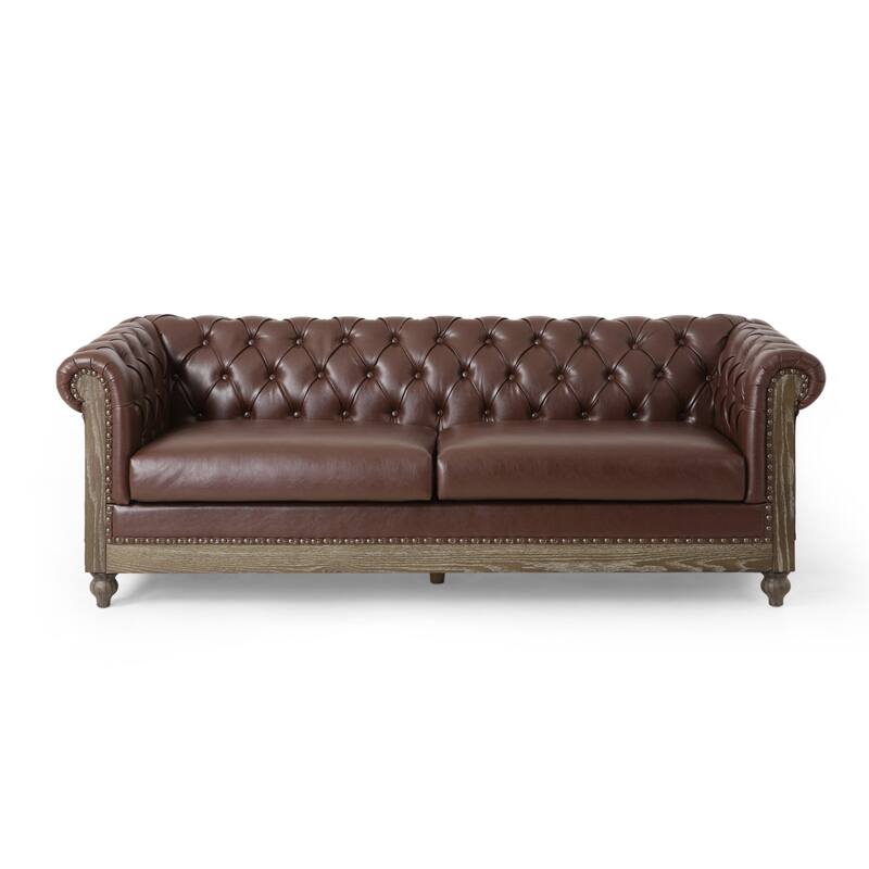 Mirod Comfy Sofa with Wooden Legs