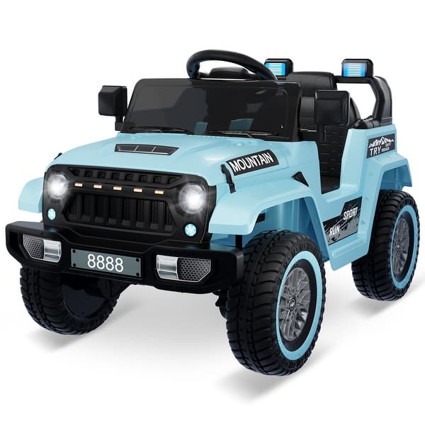 slide 2 of 24, Kids Ride On Truck Car, 12V Battery Powered Electric Vehicle with Remote Control Blue