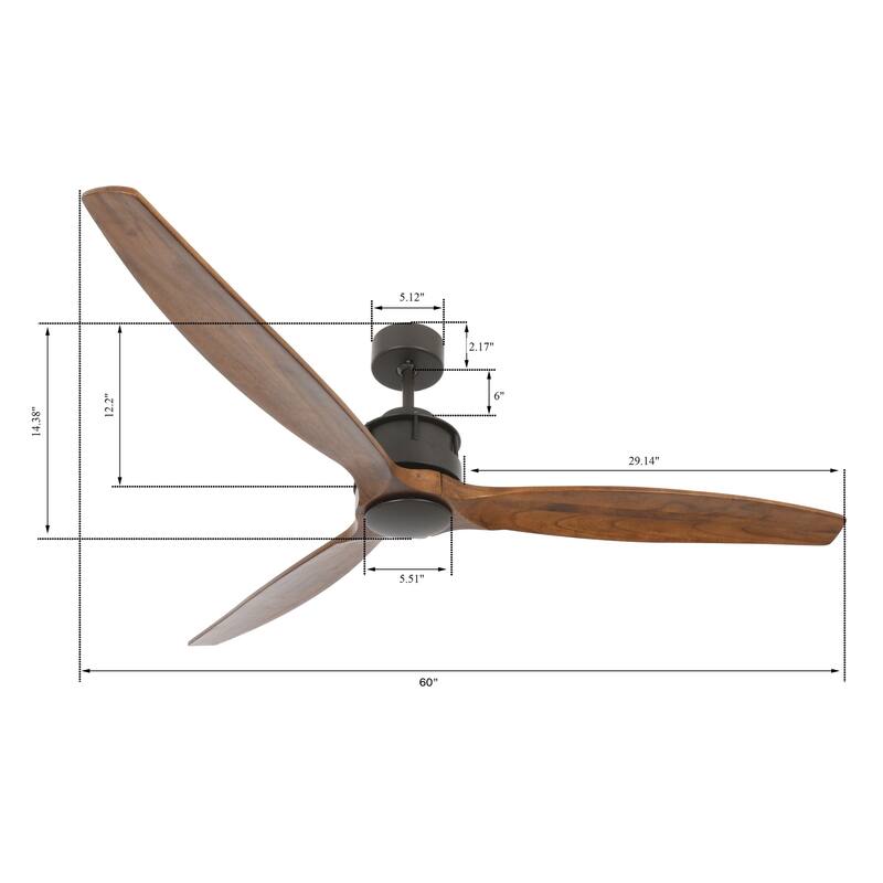 Lucci Air Akmani 60-inch DC Ceiling Fan