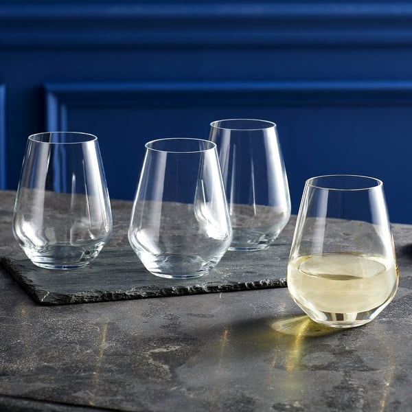 Libbey Signature Greenwich Stemless Wine Glasses, Set of 6