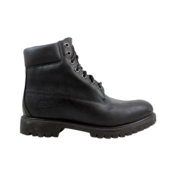 timberland 8 inch boots black