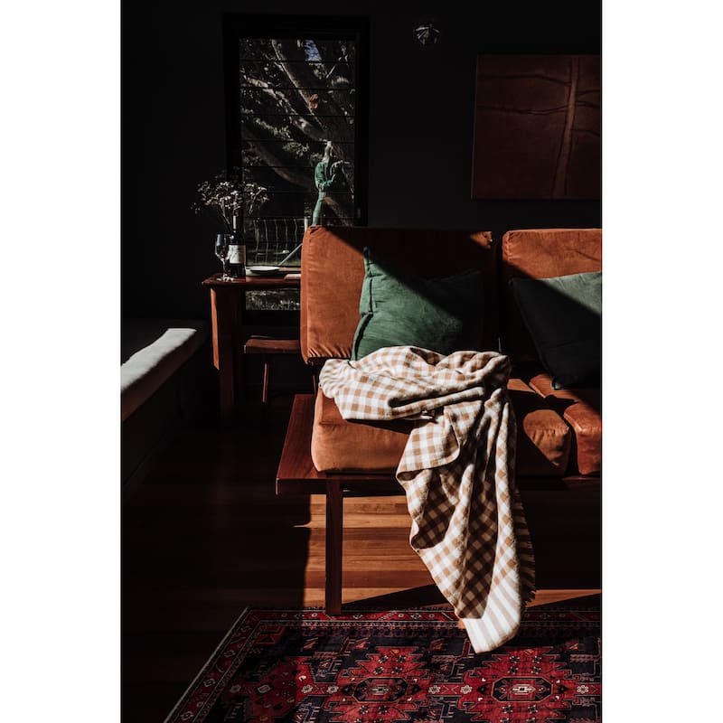 ECARPETGALLERY Hand-knotted Anadol Navy, Red Wool Rug - 5'3 x 9'5