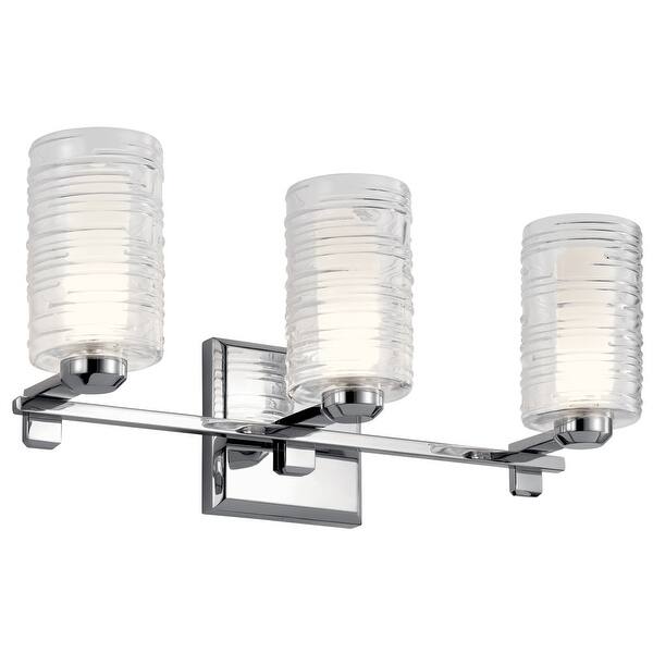 slide 2 of 9, Kichler 55097 Giarosa 3 Light 22" Wide Bathroom Vanity Light Chrome
