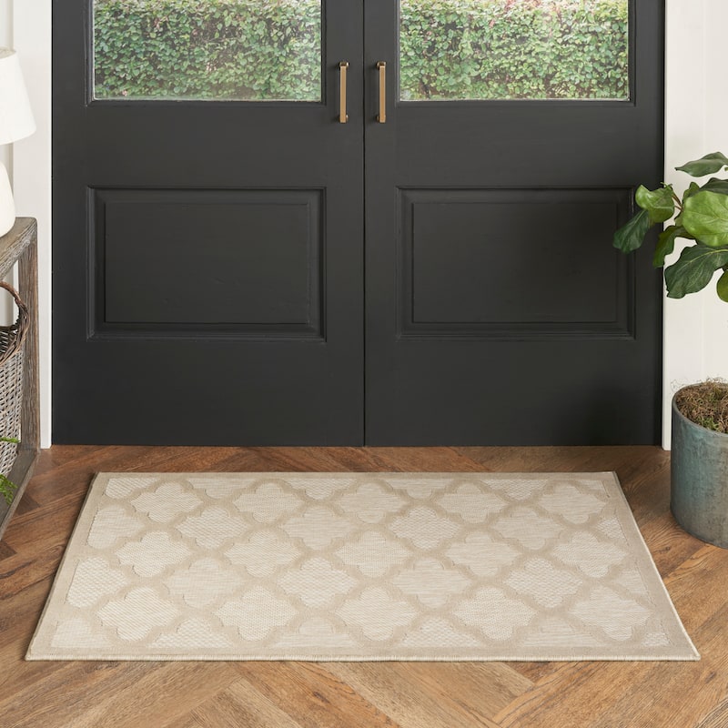 Nourison Easy Care Indoor/Outdoor Moroccan Trellis Area Rug