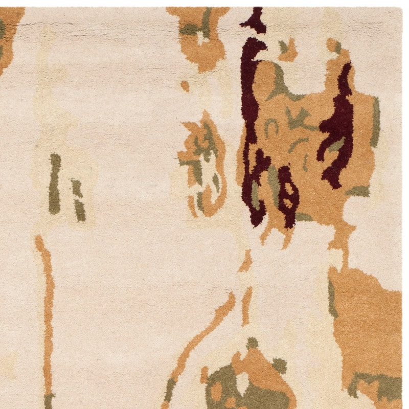 SAFAVIEH Handmade Bella Pavuna Modern Floral Wool Rug