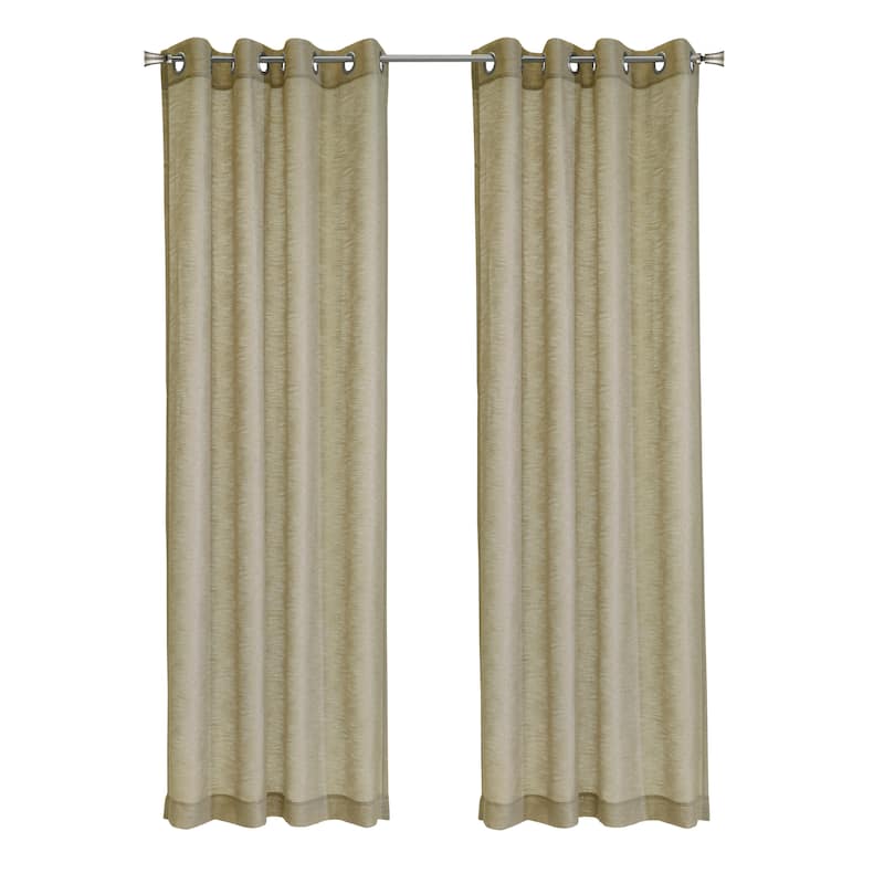 Boucle Sheer Grommet Curtain Panel