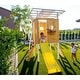 preview thumbnail 3 of 17, Forest - Modern Backyard Outdoor Swing Set 2 Swings And Trapeze Bar - Natural