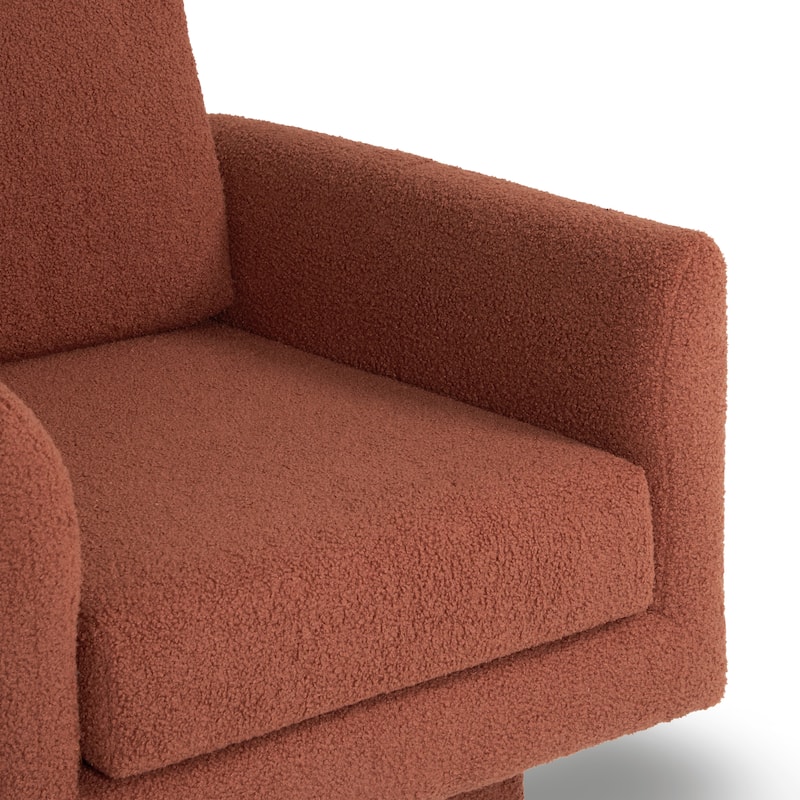 360° Swivel Accent Chairs Set Of 2,30" W Teddy Sherpa Round Armchair,Thick Padded Lounge Sofa,Upholstered Comfy Barrel Chair