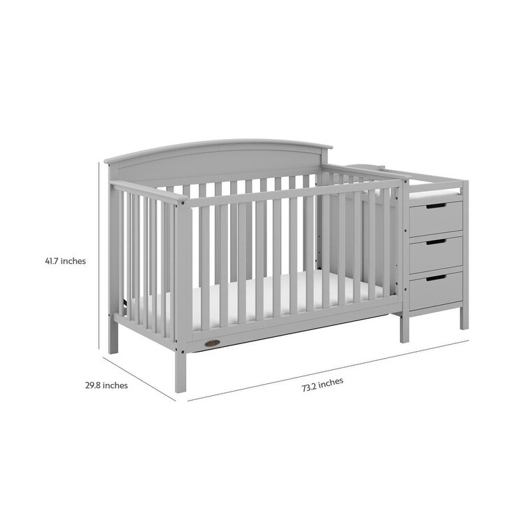 graco crib with changing table