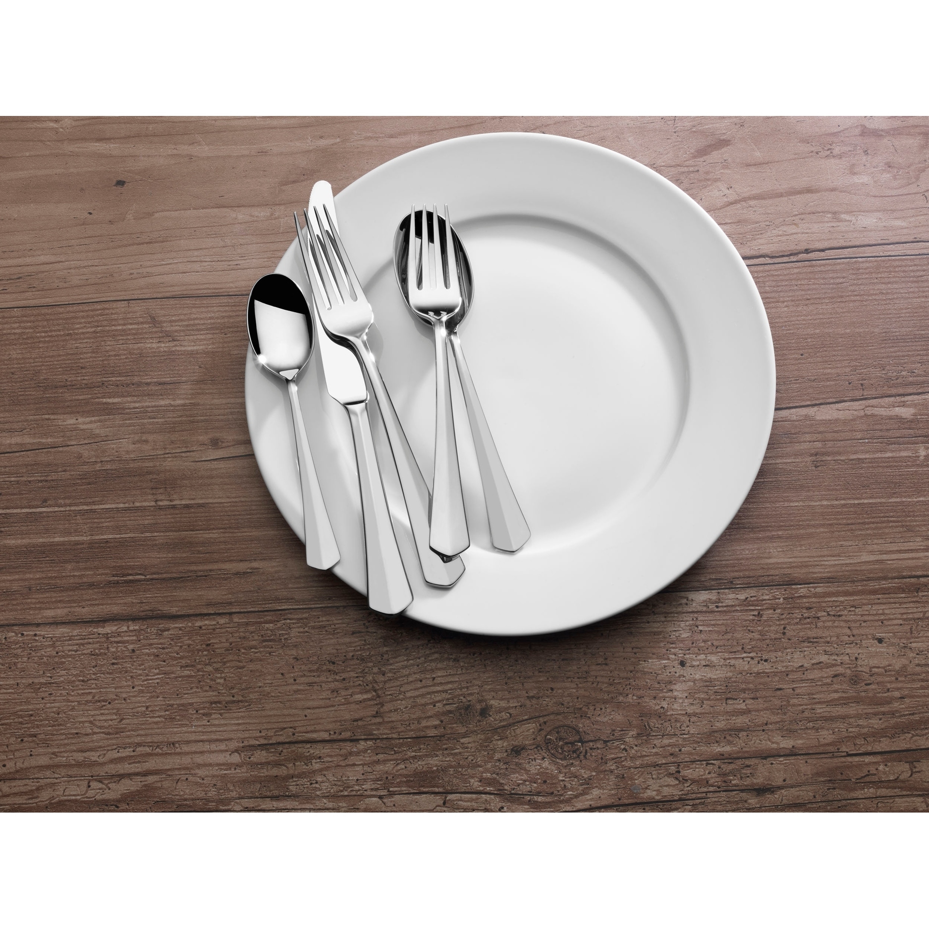 Mikasa Swirl Edge 18 10 Ss 20 Pc Flatware Set Overstock 31470733