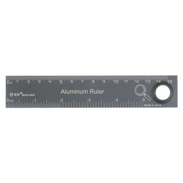 Straight Ruler Inch Metric English Magnifier Measuring Tool - Bed Bath ...