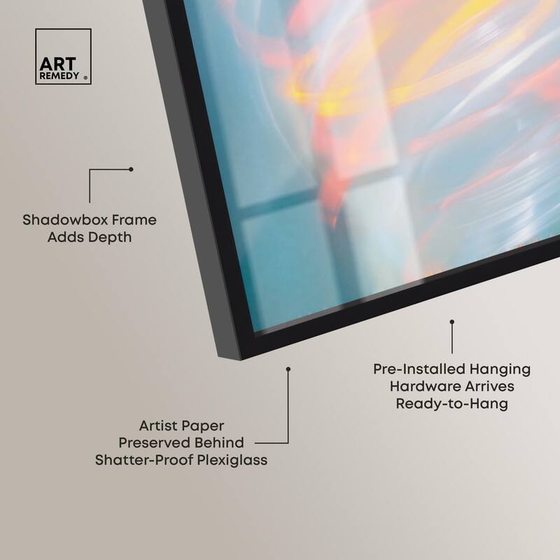 Swirling Light I Shadowbox by Art Remedy